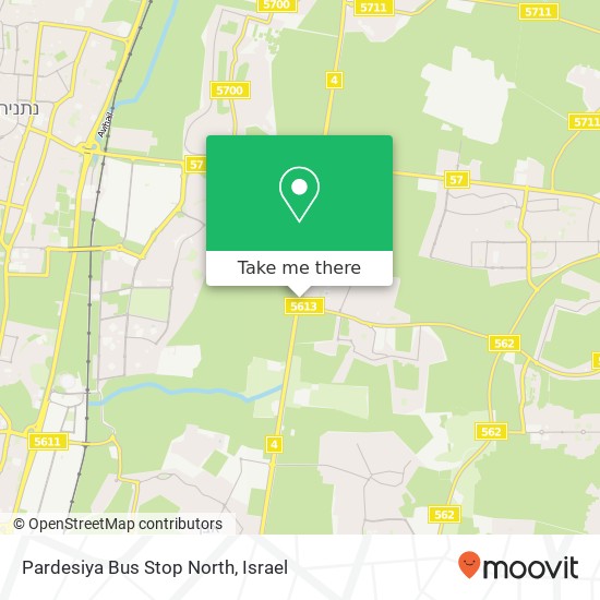 Pardesiya Bus Stop North map