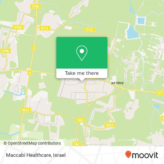Карта Maccabi Healthcare