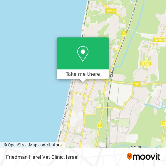 Friedman-Harel Vet Clinic map