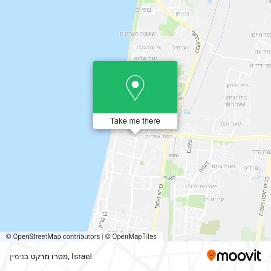 Карта מטרו מרקט בנימין