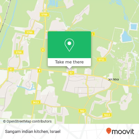 Карта Sangam indian kitchen
