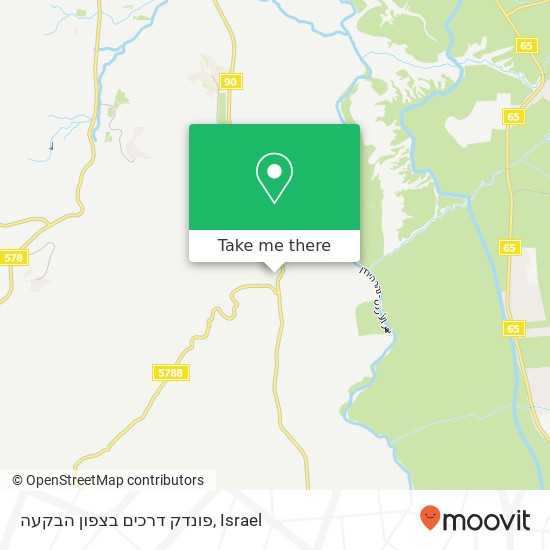 פונדק דרכים בצפון הבקעה map