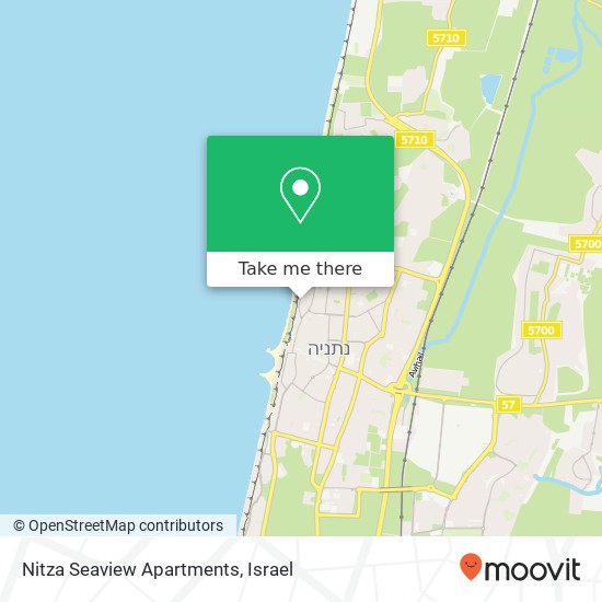 Карта Nitza Seaview Apartments