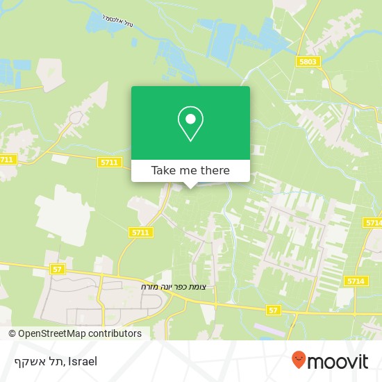 תל אשקף map