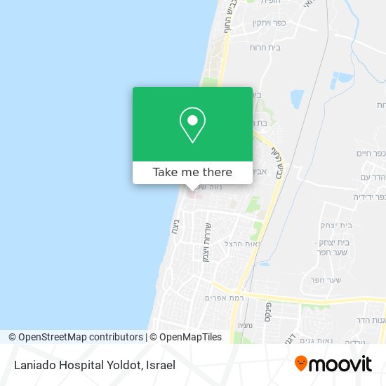 Карта Laniado Hospital Yoldot