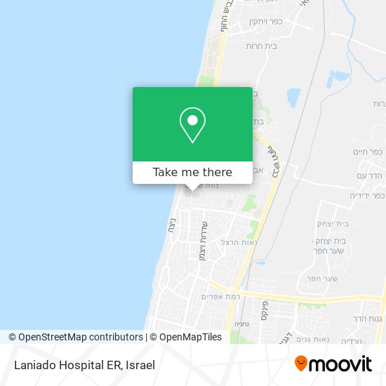 Laniado Hospital ER map