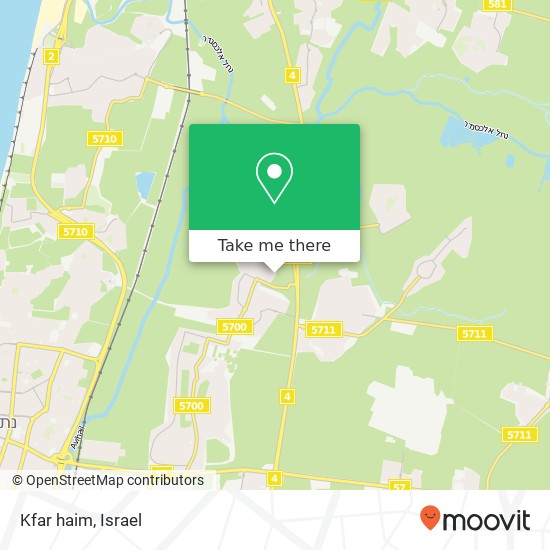 Kfar haim map