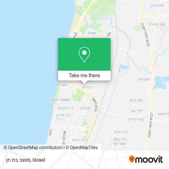 Карта מושב בת חן
