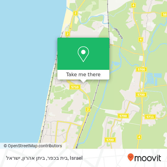 Карта בית בכפר, ביתן אהרון, ישראל