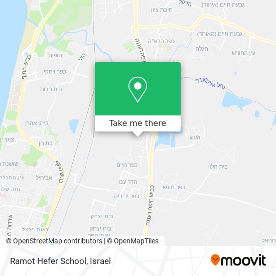 Ramot Hefer School map