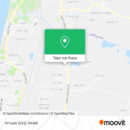 קיבוץ מעברות map