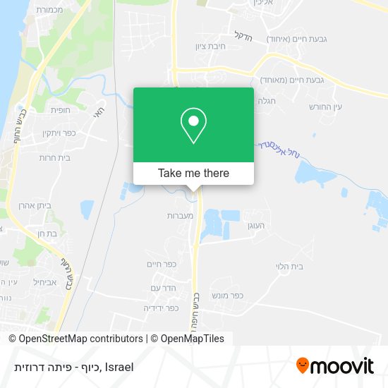 כיוף - פיתה דרוזית map
