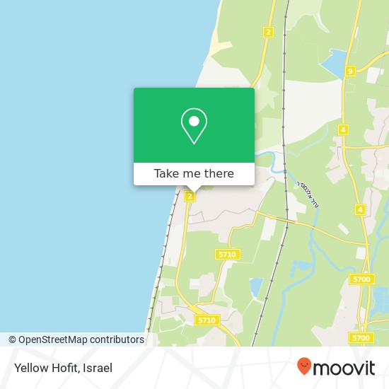 Yellow Hofit map