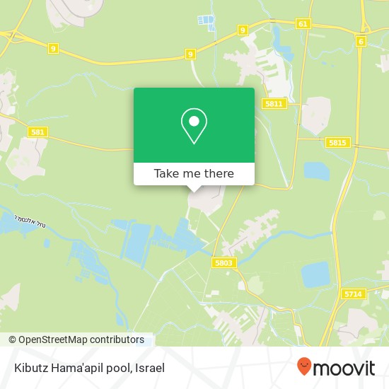 Kibutz Hama'apil pool map