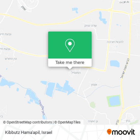 Kibbutz Hama'apil map