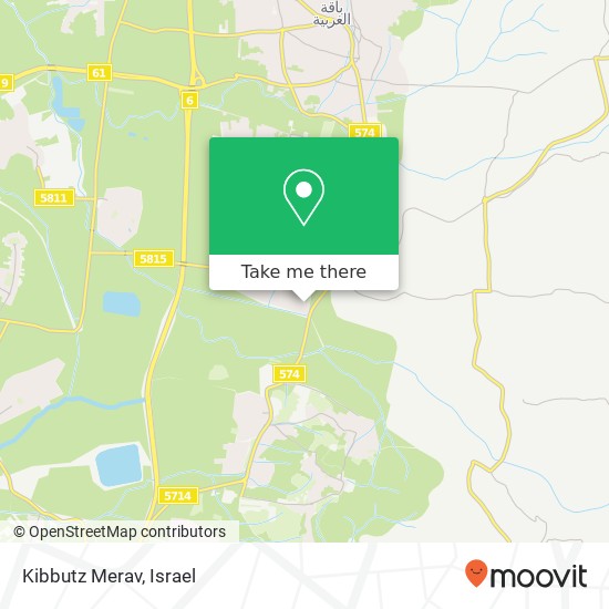 Карта Kibbutz Merav