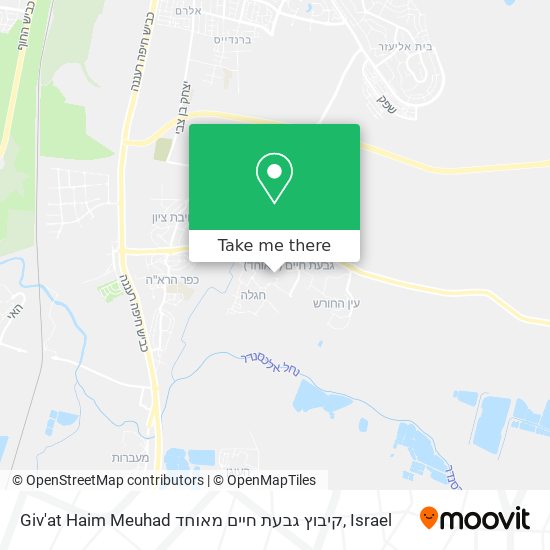 Giv'at Haim Meuhad קיבוץ גבעת חיים מאוחד map