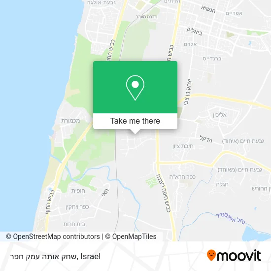 שחק אותה עמק חפר map