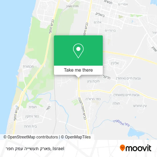 Emek Hefer Industrial Park map