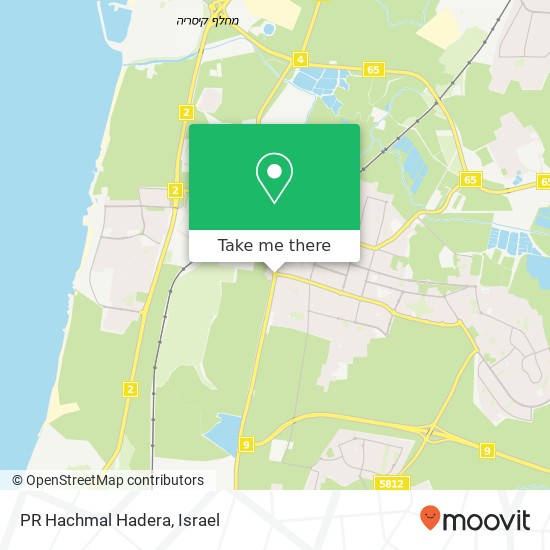 Карта PR Hachmal Hadera