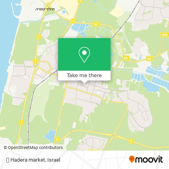 Карта  Hadera market