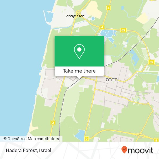 Hadera Forest map