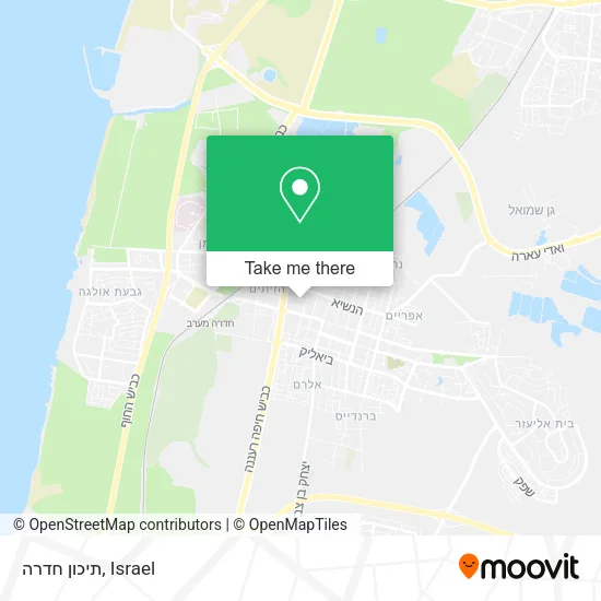 Карта תיכון חדרה