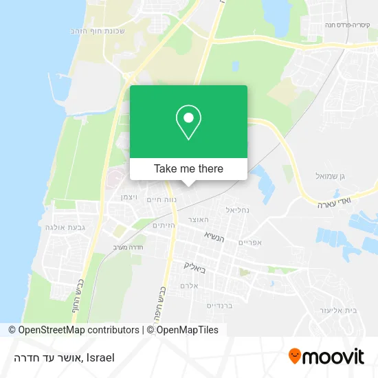 Карта אושר עד חדרה