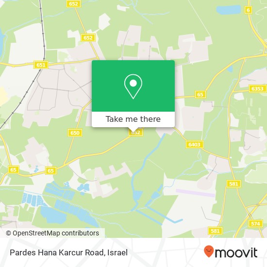 Pardes Hana Karcur Road map