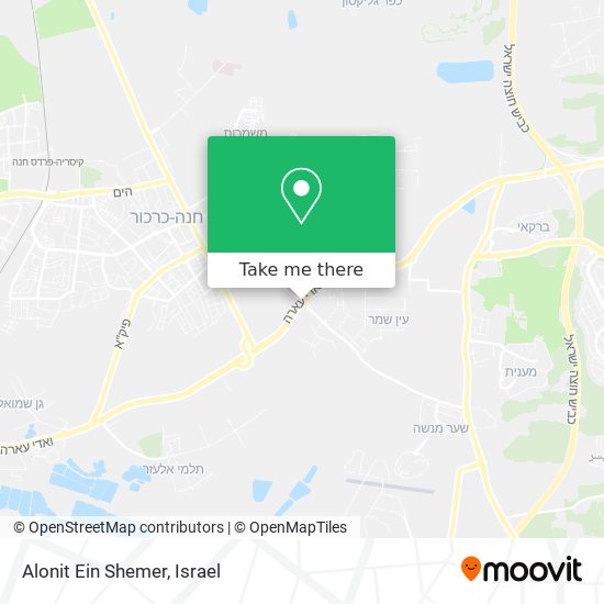 Alonit  Ein Shemer map