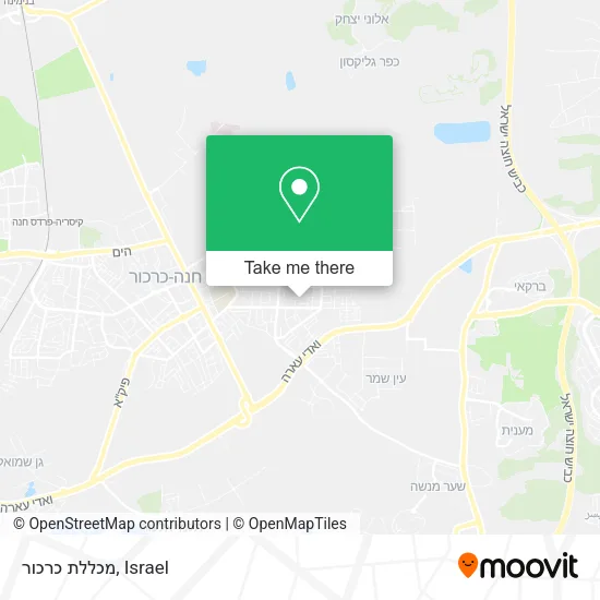 Карта מכללת כרכור