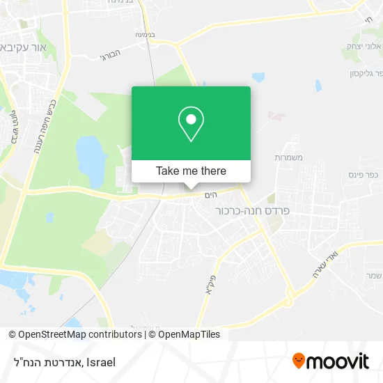 Карта אנדרטת הנח"ל