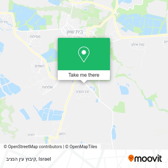 קיבוץ עין הנציב map