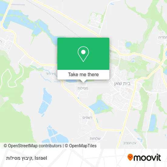 Карта קיבוץ מסילות