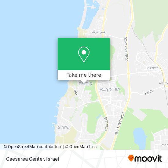 Caesarea Center map