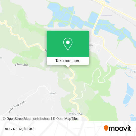 Карта הר הגלבוע