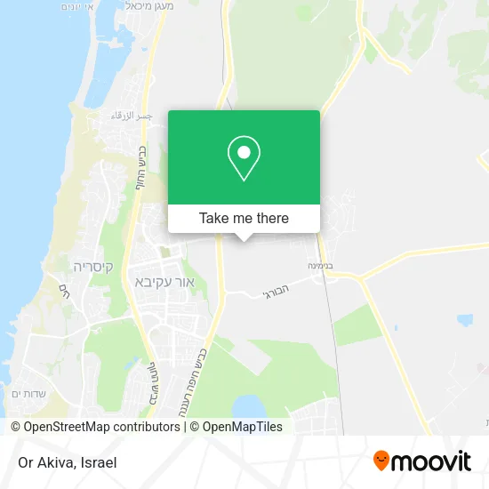 Карта Or Akiva
