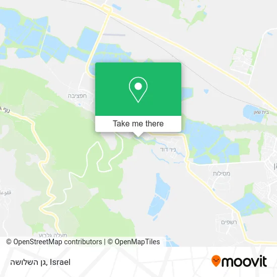 Карта גן השלושה