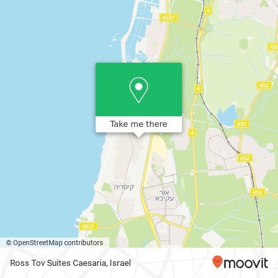 Ross Tov Suites Caesaria map