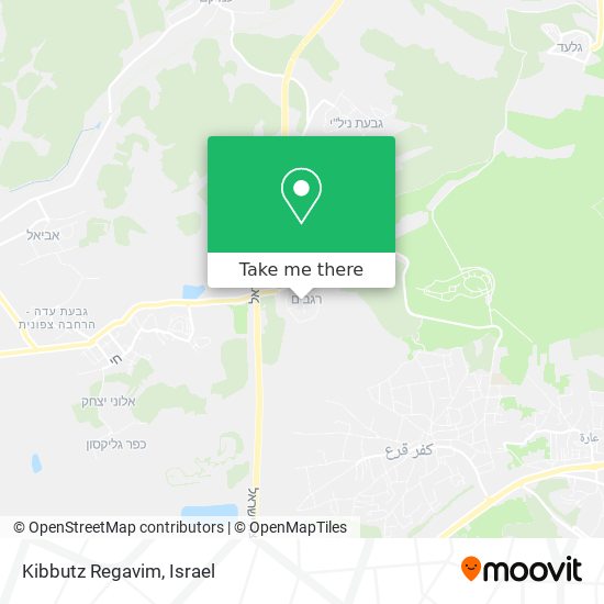 Карта Kibbutz Regavim