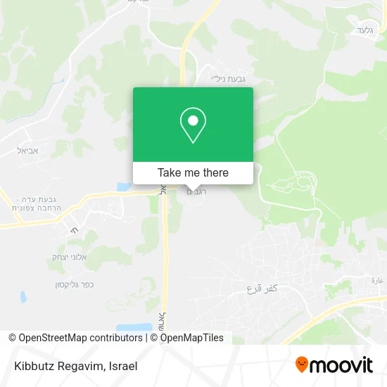 Карта Kibbutz Regavim