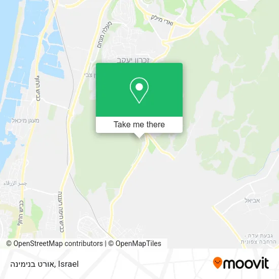 Карта אורט בנימינה