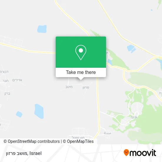 Карта מושב פרזון