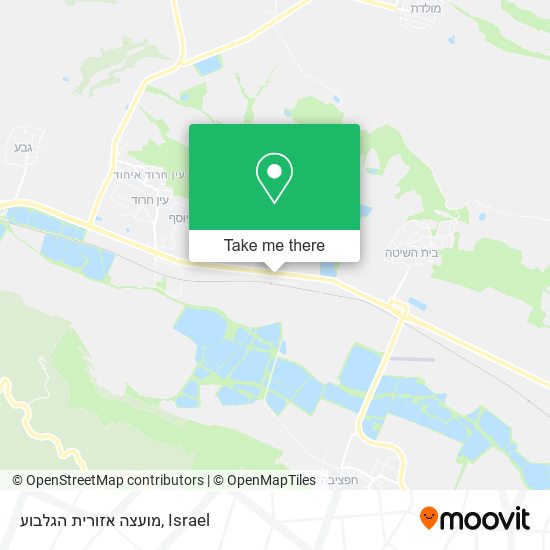 מועצה אזורית הגלבוע map