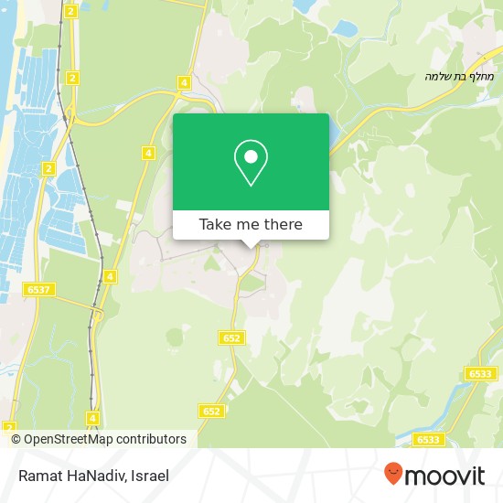 Ramat HaNadiv map