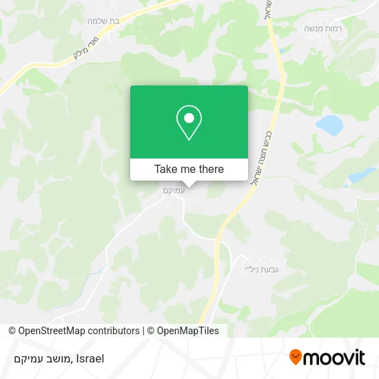 Карта מושב עמיקם