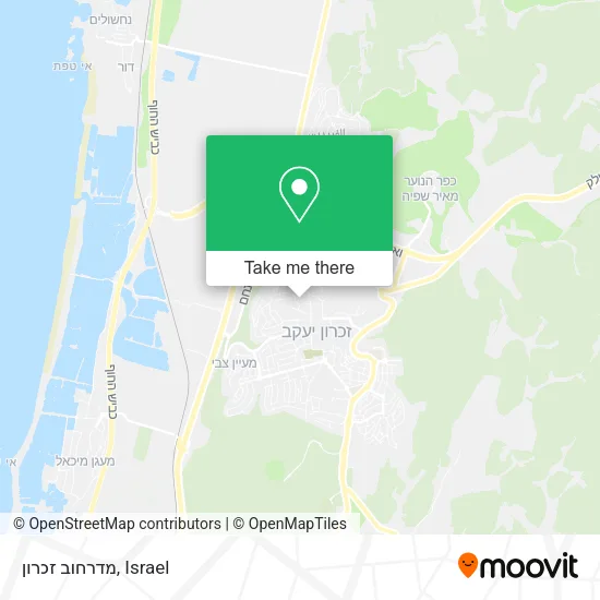 Карта מדרחוב זכרון