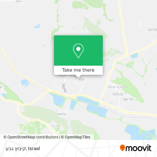 קיבוץ גבע map