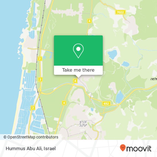 Hummus Abu Ali map