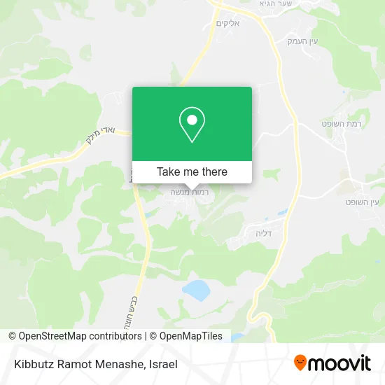 Карта Kibbutz Ramot Menashe